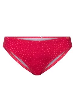 Bikini-Hose Im Pinken Mini-Tupfen-Druck Recyceltes Polyamid/Elasthan