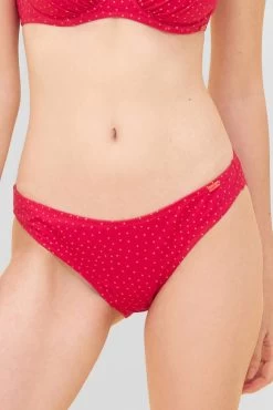 Bikini-Hose Im Pinken Mini-Tupfen-Druck Recyceltes Polyamid/Elasthan -Pyjamas Für Zuhause 1235557 16548 0718 1