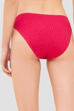 Bikini-Hose Im Pinken Mini-Tupfen-Druck Recyceltes Polyamid/Elasthan -Pyjamas Für Zuhause 1235557 16548 0720 1