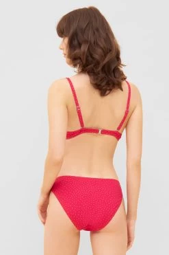 Bikini-Oberteil Im Pinken Mini-Tupfen-Druck Recyceltes Polyamid/Elasthan -Pyjamas Für Zuhause 1235558 16548 2