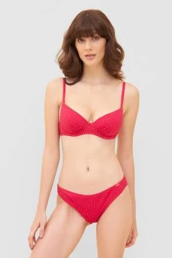 Bikini-Oberteil Im Pinken Mini-Tupfen-Druck Recyceltes Polyamid/Elasthan -Pyjamas Für Zuhause 1235558 16548 3