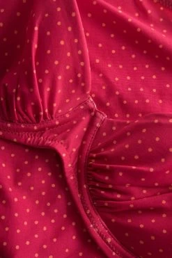 Bikini-Oberteil Im Pinken Mini-Tupfen-Druck Recyceltes Polyamid/Elasthan -Pyjamas Für Zuhause 1235558 16548 4