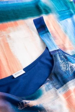 Trägerkleid Im Künstlerischen Druck Strandkleid Locker Viskose/Elasthan 9 Trägerkleid Im Künstlerischen Druck Strandkleid Locker Viskose/Elasthan -Pyjamas Für Zuhause 1235602 16078 3