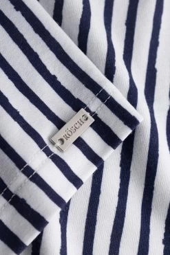 Strandkleid Im Streifen-Druck Asymmetrisch Sommer Viskose/Elasthan 11 Strandkleid Im Streifen-Druck Asymmetrisch Sommer Viskose/Elasthan -Pyjamas Für Zuhause 1235605 16822 5