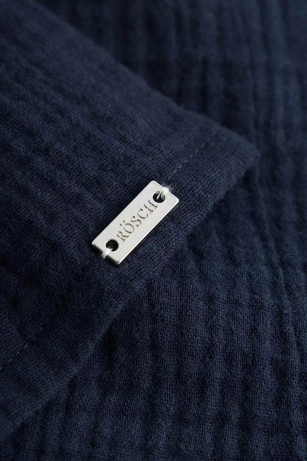 Sommerliches Set Aus Musselin Dunkelblau Top Shorts 100% Baumwolle 6 Sommerliches Set Aus Musselin Dunkelblau Top Shorts 100% Baumwolle - Image 6