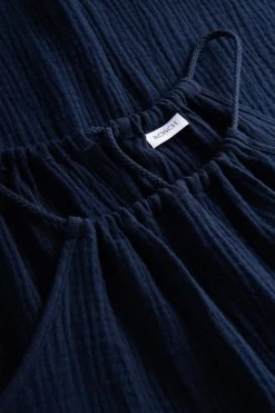 Trägerkleid Aus Musselin Dunkelblau Sommer Strandkleid 100% Baumwolle 9 Trägerkleid Aus Musselin Dunkelblau Sommer Strandkleid 100% Baumwolle -Pyjamas Für Zuhause 1235608 10063 3