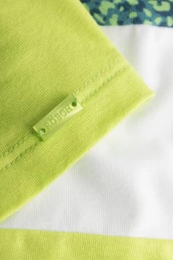 Strandkleid Im Minimal-Leo-Druck Grün A-Linie Halbarm Viskose/Elasthan -Pyjamas Für Zuhause 1235611 16358 11