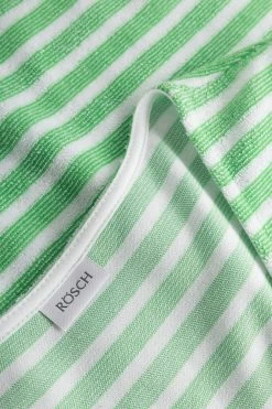 Frottee-Kleid Im Grünen Ringel Tasche Ärmellos Baumwolle/Polyester 9 Frottee-Kleid Im Grünen Ringel Tasche Ärmellos Baumwolle/Polyester -Pyjamas Für Zuhause 1235616 16565 3