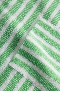 Frottee-Kleid Im Grünen Ringel Tasche Ärmellos Baumwolle/Polyester 10 Frottee-Kleid Im Grünen Ringel Tasche Ärmellos Baumwolle/Polyester -Pyjamas Für Zuhause 1235616 16565 4