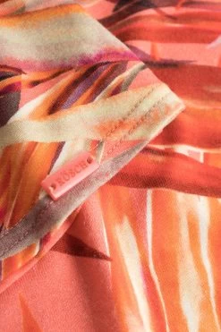 Spaghettiträger-Kleid Im Bunten Blätter-Druck Wickeloptik Viskose/Elasthan 11 Spaghettiträger-Kleid Im Bunten Blätter-Druck Wickeloptik Viskose/Elasthan -Pyjamas Für Zuhause 1235641 16364 11