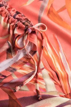 Strandkleid Im Blätter-Druck Wickeloptik Maxi Viskose/Elasthan 11 Strandkleid Im Blätter-Druck Wickeloptik Maxi Viskose/Elasthan -Pyjamas Für Zuhause 1235644 16364 4