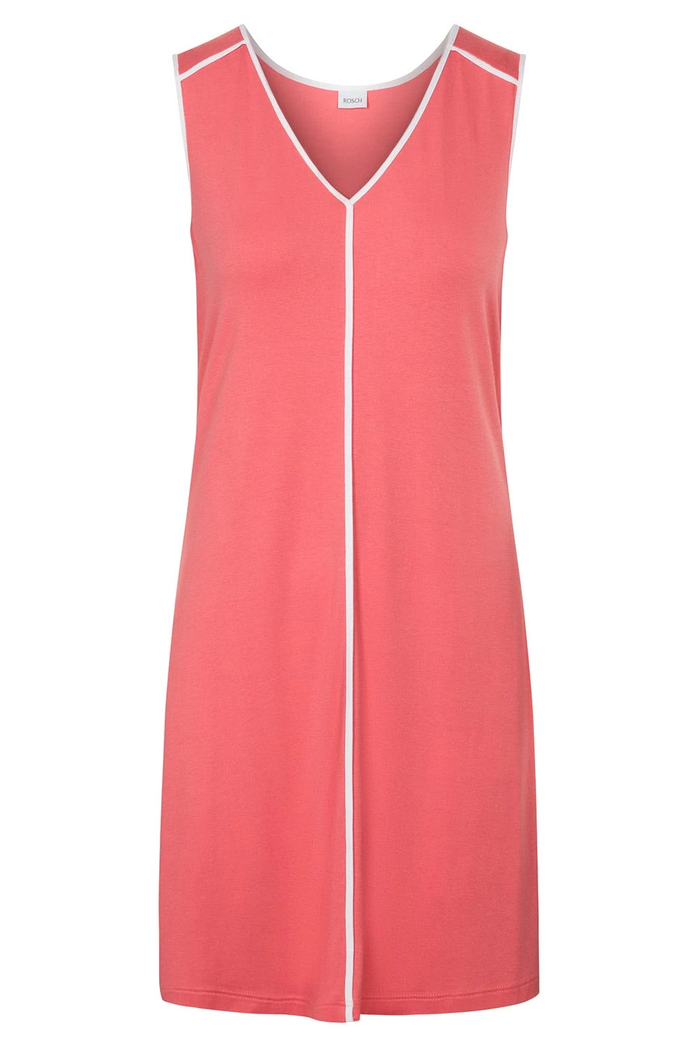 Ärmelloses Strandkleid Im Tennis-Design Sportlich Paspeln Viskose/Elasthan 2 Ärmelloses Strandkleid Im Tennis-Design Sportlich Paspeln Viskose/Elasthan - Image 2