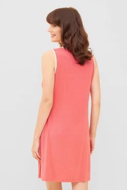 Ärmelloses Strandkleid Im Tennis-Design Sportlich Paspeln Viskose/Elasthan 8 Ärmelloses Strandkleid Im Tennis-Design Sportlich Paspeln Viskose/Elasthan -Pyjamas Für Zuhause 1235647 11570 2