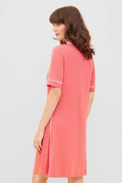 Strandkleid Im Tennis-Design Sportlich V-Ausschnitt Paspeln Viskose/Elasthan 8 Strandkleid Im Tennis-Design Sportlich V-Ausschnitt Paspeln Viskose/Elasthan -Pyjamas Für Zuhause 1235648 11570 2