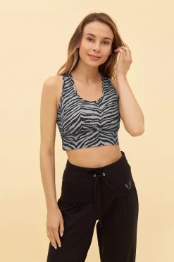 Y.U Yoga Bustier Im Modernen Druck Sport-BH Mix & Match Recycled Polyamid/Elasthan