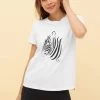 Y.U Yoga T-Shirt Mit Motivdruck Zebra Sport Mix & Match Baumwolle/Elasthan