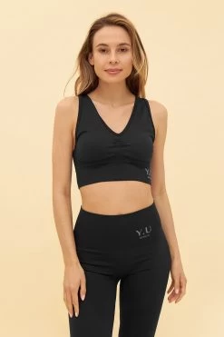 Y.U Yoga Bustier Mit Raffung Seamless Sport Mix & Match Recycled Polyamid/Elasthan