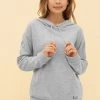 Y.U Yoga Sweatshirt In Grau Hoodie Loungewear Mix & Match Baumwolle/recycled Polyamid
