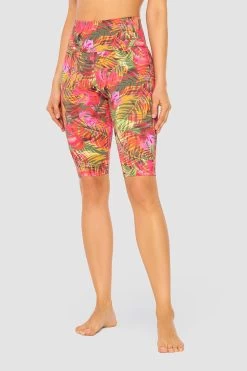 Y.U Yoga Shorts Im Modernen Druck Radlerhose Mix & Match Recycled Polyamid/Elasthan