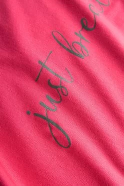 Y.U Yoga Top Mit Schriftzug „just Breathe“ Loungewear Sport Mix & Match Baumwolle/ Elasthan -Pyjamas Für Zuhause 1667215 16529 5