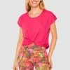 Y.U Yoga Shirt Mit Knoten Loungewear Sport Mix & Match Baumwolle/ Elasthan