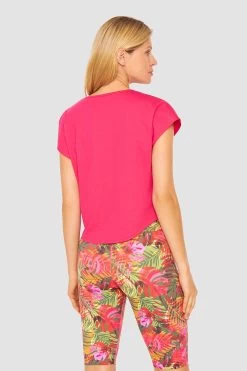 Y.U Yoga Shirt Mit Knoten Loungewear Sport Mix & Match Baumwolle/ Elasthan -Pyjamas Für Zuhause 1667216 16529 2