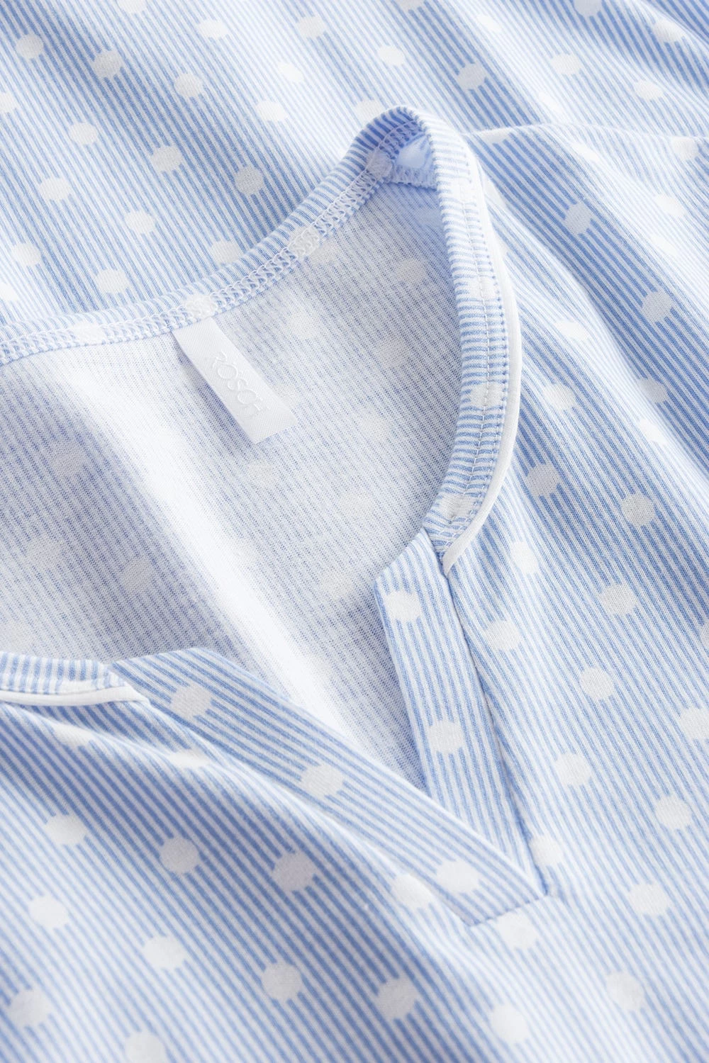 Pyjama Lang Im Mustermix Punkte Streifen Nadelzug Verspielt 100% Baumwolle 3 Pyjama Lang Im Mustermix Punkte Streifen Nadelzug Verspielt 100% Baumwolle - Image 3