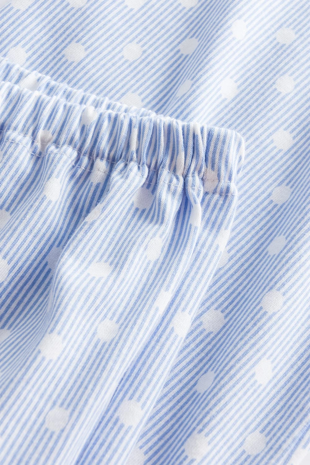 Pyjama Lang Im Mustermix Punkte Streifen Nadelzug Verspielt 100% Baumwolle 5 Pyjama Lang Im Mustermix Punkte Streifen Nadelzug Verspielt 100% Baumwolle - Image 5