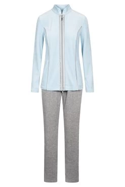 Nicki-Hausanzug Lang Figurschmeichler Reißverschluss Baumwolle/Polyester -Pyjamas Für Zuhause 1884163 16594 47