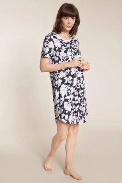 Basic Bigshirt Mit Zierschleife -Pyjamas Für Zuhause 1884170 16584 1 1