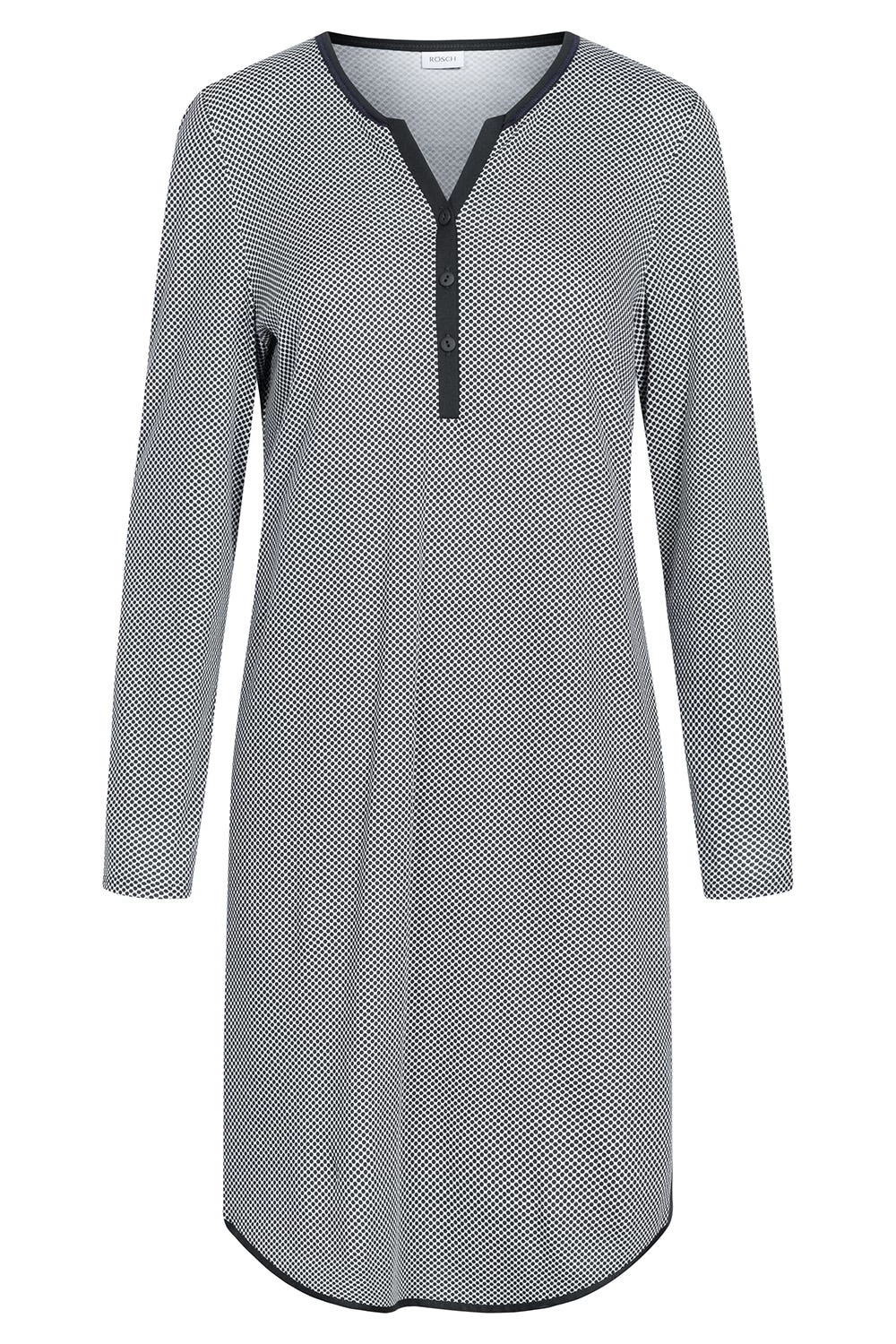 Nachthemd Im Punktedruck Dezent Pastellfarben 100% Baumwolle 2 Nachthemd Im Punktedruck Dezent Pastellfarben 100% Baumwolle - Image 2