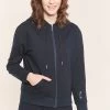 Sweatjacke Mit Logodetail Navyblau Hoodie Lässig Baumwolle/Elasthan