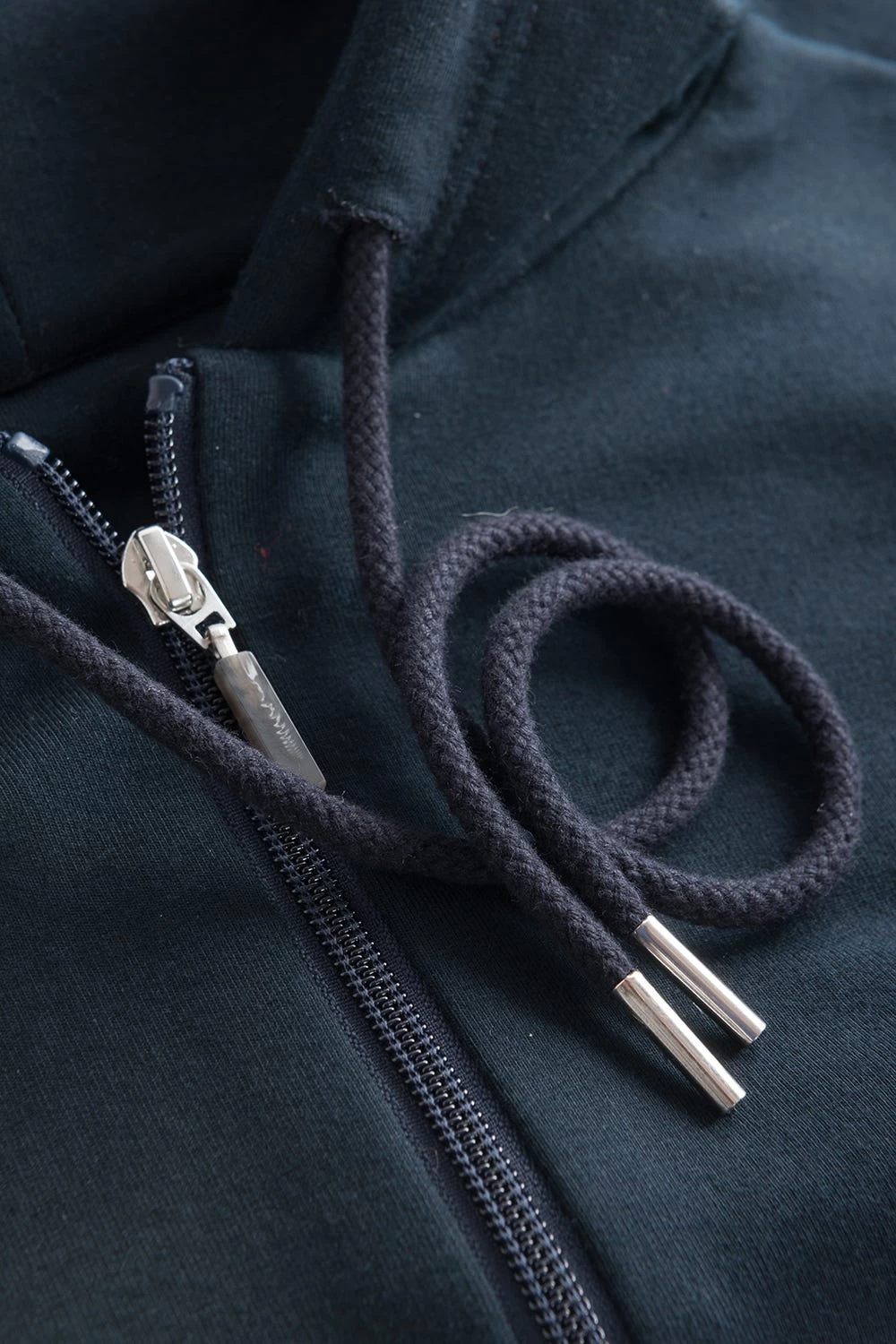 Sweatjacke Mit Logodetail Navyblau Hoodie Lässig Baumwolle/Elasthan 4 Sweatjacke Mit Logodetail Navyblau Hoodie Lässig Baumwolle/Elasthan - Image 4