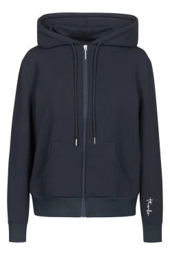 Sweatjacke Mit Logodetail Navyblau Hoodie Lässig Baumwolle/Elasthan 11 Sweatjacke Mit Logodetail Navyblau Hoodie Lässig Baumwolle/Elasthan -Pyjamas Für Zuhause 1884200 10063 1 56