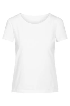 Basic T-Shirt Mit Logodruck Weiß Klassisch Baumwolle/Elasthan -Pyjamas Für Zuhause 1884202 11710 1 56