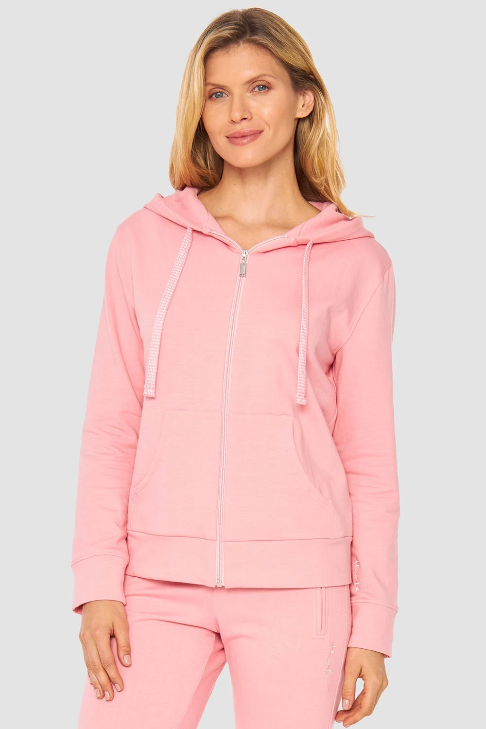 Basic Sweatjacke In Uni Kapuze Hoodie Einfarbig Bio-Baumwolle/Elasthan Thx 1 Basic Sweatjacke In Uni Kapuze Hoodie Einfarbig Bio-Baumwolle/Elasthan Thx