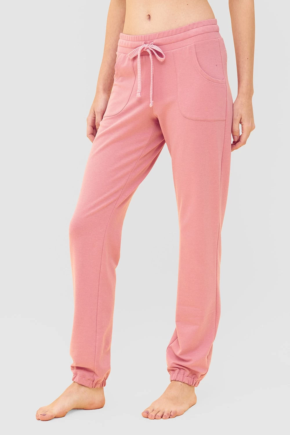 Basic Sweathose In Uni Bündchen Jogginghose Einfabig Bio-Baumwolle/Elasthan Thx 1 Basic Sweathose In Uni Bündchen Jogginghose Einfabig Bio-Baumwolle/Elasthan Thx