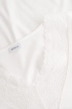 Pyjama Mit Eleganten Spitzen-Details Einfarbig Romantisch Verspielt Baumwolle/Modal 11 Pyjama Mit Eleganten Spitzen-Details Einfarbig Romantisch Verspielt Baumwolle/Modal -Pyjamas Für Zuhause 1884210 10048 4