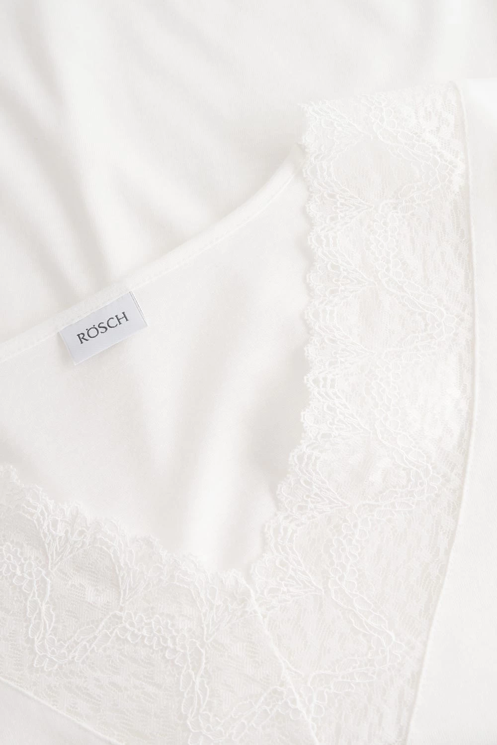 Pyjama Mit Eleganten Spitzen-Details Einfarbig Romantisch Verspielt Baumwolle/Modal 5 Pyjama Mit Eleganten Spitzen-Details Einfarbig Romantisch Verspielt Baumwolle/Modal - Image 5