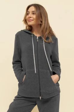 Hausanzug Aus Kuscheligem Fleece Hoodie Lässig Polyester/Viskose -Pyjamas Für Zuhause 1884225 11899 10