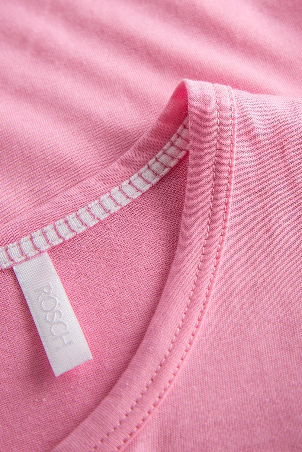 Pyjama Mit 7/8-Hose Im Nadelzug Rosa 100% Baumwolle 4 Pyjama Mit 7/8-Hose Im Nadelzug Rosa 100% Baumwolle - Image 4