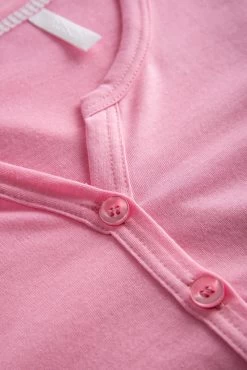 Pyjama Mit 7/8-Hose Im Nadelzug Rosa 100% Baumwolle 10 Pyjama Mit 7/8-Hose Im Nadelzug Rosa 100% Baumwolle -Pyjamas Für Zuhause 1884291 16522 4