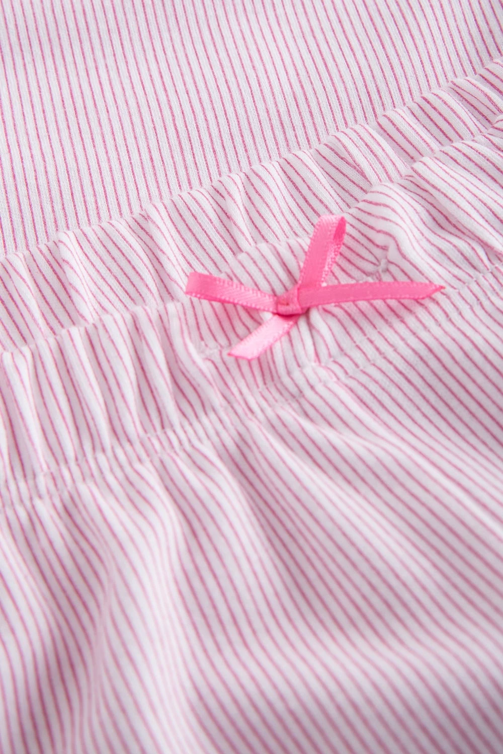 Pyjama Mit 7/8-Hose Im Nadelzug Rosa 100% Baumwolle 6 Pyjama Mit 7/8-Hose Im Nadelzug Rosa 100% Baumwolle - Image 6