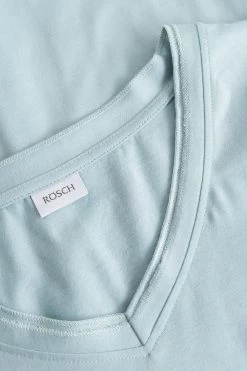 Basic Nachthemd Langarm Mit Zierstichen -Pyjamas Für Zuhause 1884804 10381 3