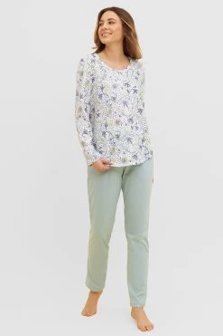 Basic Pyjamashirt Langarm Im Floralen Ornament-Print Mix & Match 1884806 9 Basic Pyjamashirt Langarm Im Floralen Ornament-Print Mix & Match 1884806 -Pyjamas Für Zuhause 1884806 16824 3