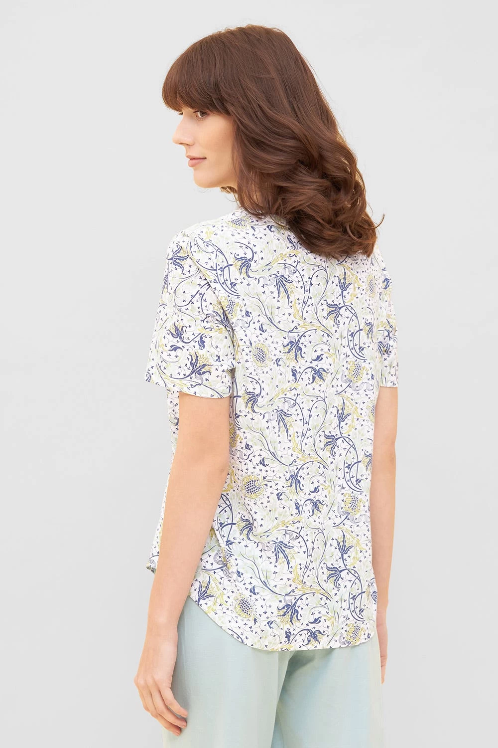 Basic T-Shirt Kurzarm Im Floralen Ornament-Print Mix & Match 1884807 3 Basic T-Shirt Kurzarm Im Floralen Ornament-Print Mix & Match 1884807 - Image 3