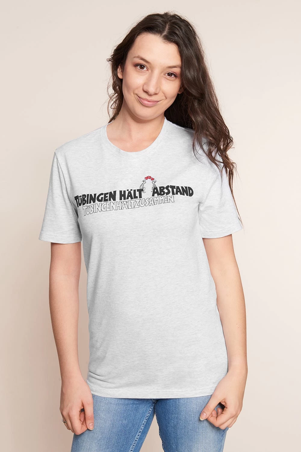 Charity-Shirt, Limitiertes T-Shirt Mit Motivdruck - "Tübingen Hält Abstand" 1 Charity-Shirt, Limitiertes T-Shirt Mit Motivdruck - "Tübingen Hält Abstand"